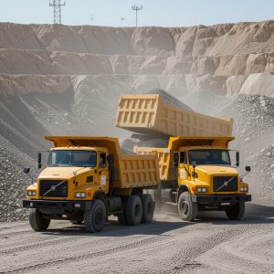 Дизельные самосвалы с задней разгрузкой и прицепом на 20–25 тонн: особенности техники с пробегом